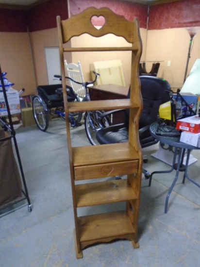 5ft Solid Pine Shelf w/ Drawer