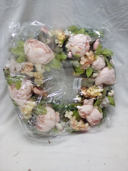 16" Hanging Artificial Floral Wreath