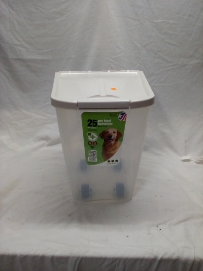 25lb pet food Container