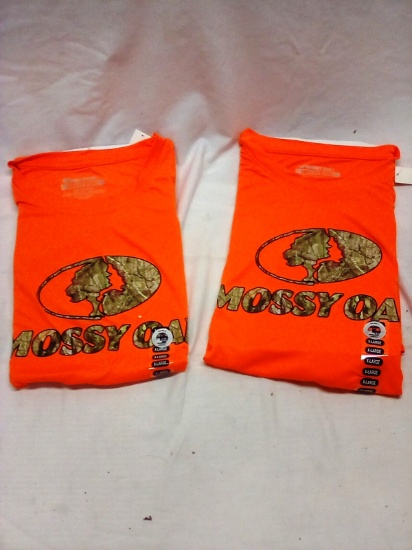 Mossy Oak Hunter Orange Short Sleeve T-Shirts Qty. 2