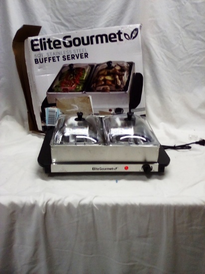 Elite Gourment 5qt Stainless Steel Buffet Server