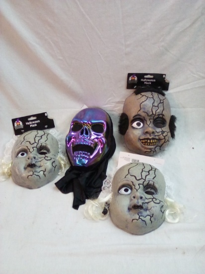 Qty. 4 Halloween Masks