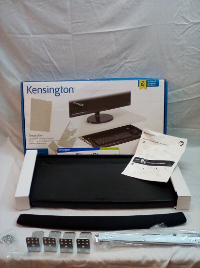 Black Kensington Smart Fit Underdesk Keyboard Drawer