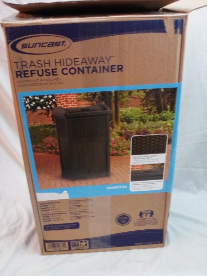 Suncast Trash Hideaway Composite Refuse Container