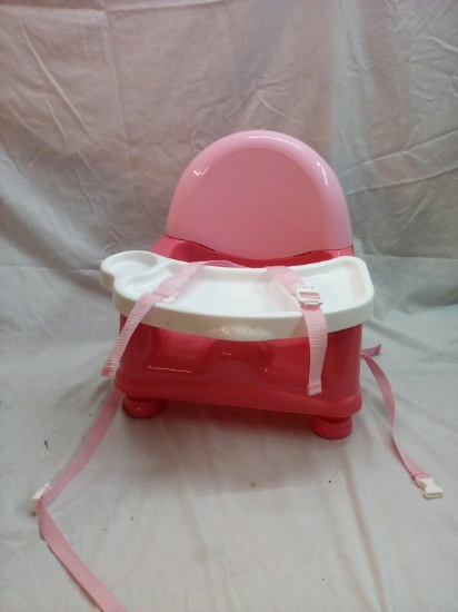 Easy Care Pink Swinging Tray Booster Feeding Seat
