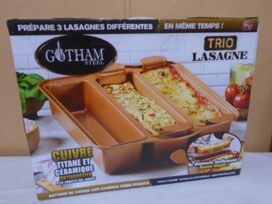 Gotham Steel Non-Stick Titanium Copper and Ceramic Lasagna Trio