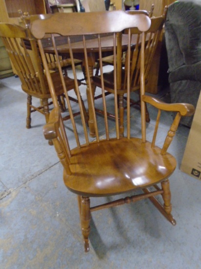 S.Bent and Bros. Solid Wood Colonial Rocker