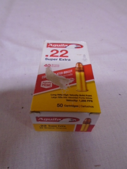50 Round Box of Aguila .22 LR Super Extra rimfire Cartridges