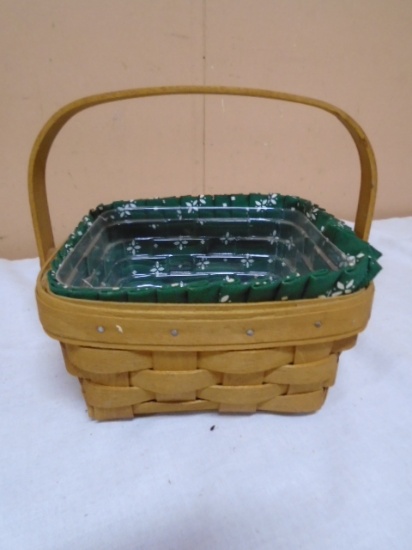 1999 Longaberger Small Berry Basket w/Liner and Protector