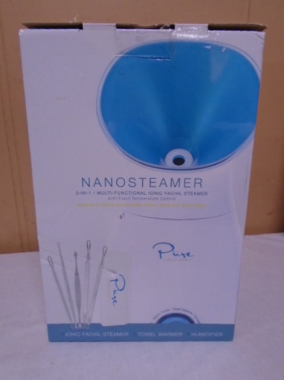 Pure Nanosteamer 3-in-1 Multi-Functional Ionic Facial Steamer
