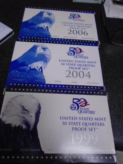 1999-2004-2006 US Mint 50 State Quarters Proof Sets