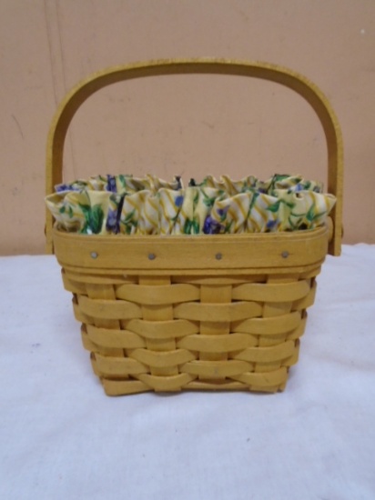 1997 Longaberger Horizon of Hope Basket w/ Liner & Protector