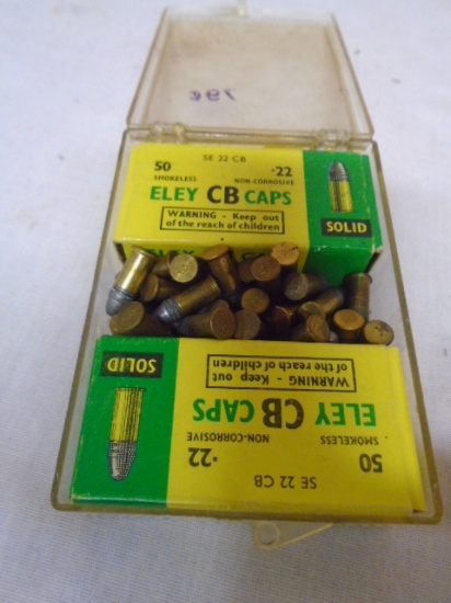 139 Rounds of Eley CB Caps .22 Short Rimfire Cartridges