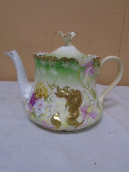 Beautiful Antique Porcelain Tea Pot