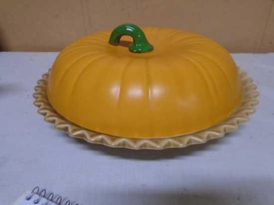 Covered Pumpkin Pie Plate w/ Recipe