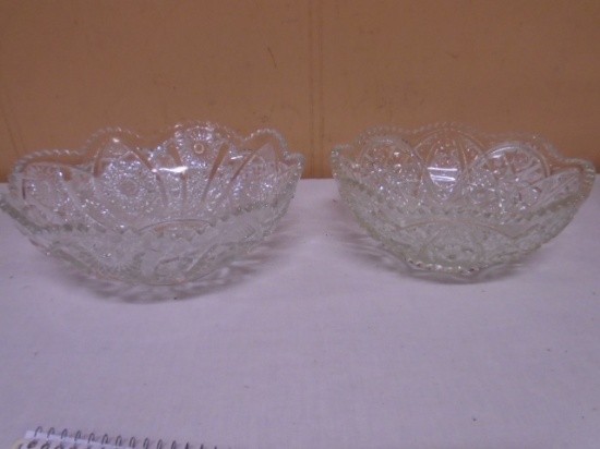 2 Matching Beauiful Crystal Bowls