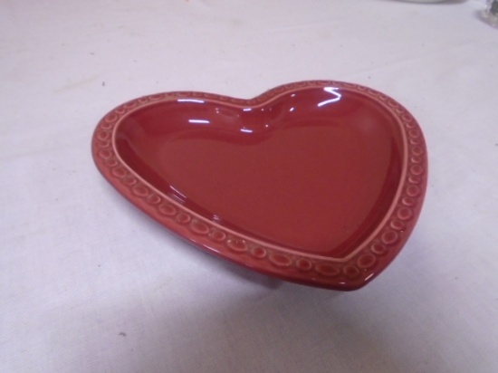 Longaberger Potted Paprika Heart Shaped Tray