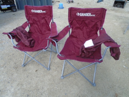 2 Matching Gander Mtn Quad Chairs w/ Cup Holders
