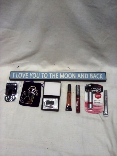 Makeup, Earrings, Keychains, wooden Plaque