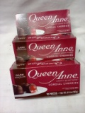 Qty. 3 Boxes of Queen Anne Dark Chocolate Covered Cherries