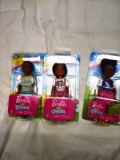 3 Barbie & Chelsea Dolls