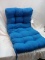 Amazon Basics Royal Blue Tie on Chair Cushion 44”x22”x4”