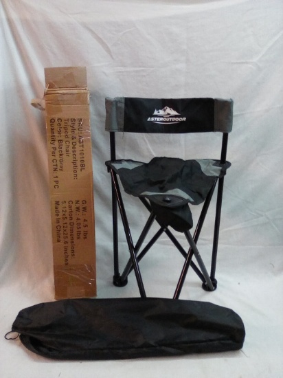 Asteroutdoor Collapsable Tripod Chair W/ Carry Bag