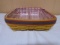 1998 Longaberger Picnic Pal Basket w/ Liner & Protector