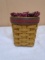 1992 Longaberger Father's Day Pencil Basket w/ Liner & Protector