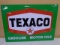 Texaco Gasoline & Motoroils Metal Sign