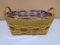 2001 Longaberger Large Blessings Basket w/ Liner & Protector