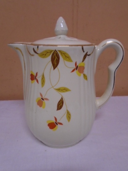 Vintage Hall Jewel Tea Autumn Leaf Coffee Pot