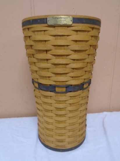 1994 Longaberger JW Collection Umbrella Basket w/ Protector