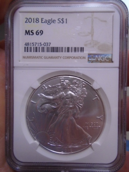 2018 1 oz. Fine Silver Silver Eagle