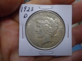 1923 D-Mint Silver Peace Dollar