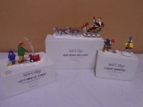 Dept 56 Handpainted Ceramic Let it Snow, Let it Snow-Snow Carnival King & Queen-A Heavy Snowfall Acc