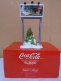 Dept. 56 Hand Painted Ceramic and Metal Coca-Cola Billboard