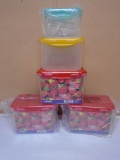 3 Brand New Sets of 3 Lock Star Storage Containers