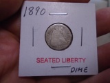 1890 Seated Liberty Dime