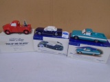 Dept 56 Handpainted Ceramic Pick-Up & Delivery-1964 1/2 Ford Mustang-1961 Ford Ranchero Accessories