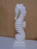 Ceramic Seahorse Statue