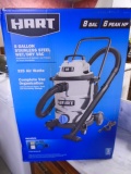 Brand New Hart 8 Gallon/ 6 HP Stainless Steel Wet Dry Vac