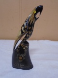 Carved Horn Parrot
