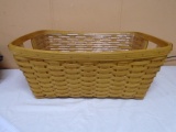1997 Longaberger Small Laundry Basket w/ Protector