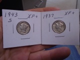 1943 S-Mint and 1937 Silver Mercury Dimes