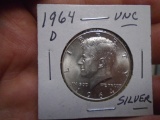 1964 D-Mint Silver Kennedy Half Dollar