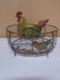 Metal Art Chicken Wire Basket