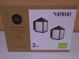 2pc Set of Project Source Outdoor LED Wall Lanterns