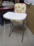 Vintage Child's Padded High Chair