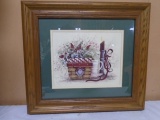 Oak Framed & Matted Longaberger Print